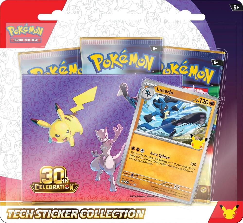 Pokemon - 30th Celebration - Tech Sticker Collection